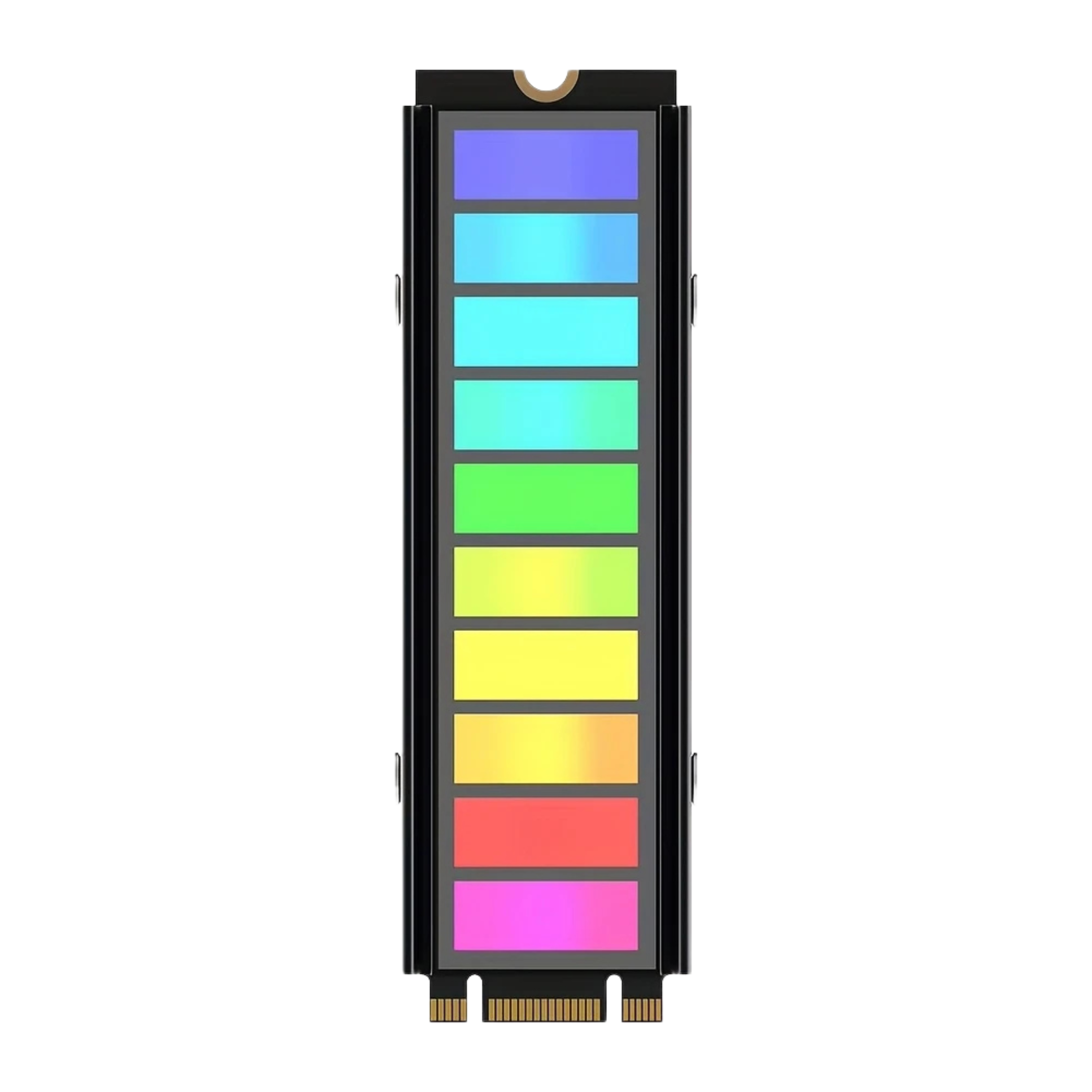 ARGB Sync M.2 NVMe SSD Heatsink with Thermal Silicone Pad M.2 SSD 2280 Radiator M.2 SSD Heatsink Cooler for 2280m.2 SSD
