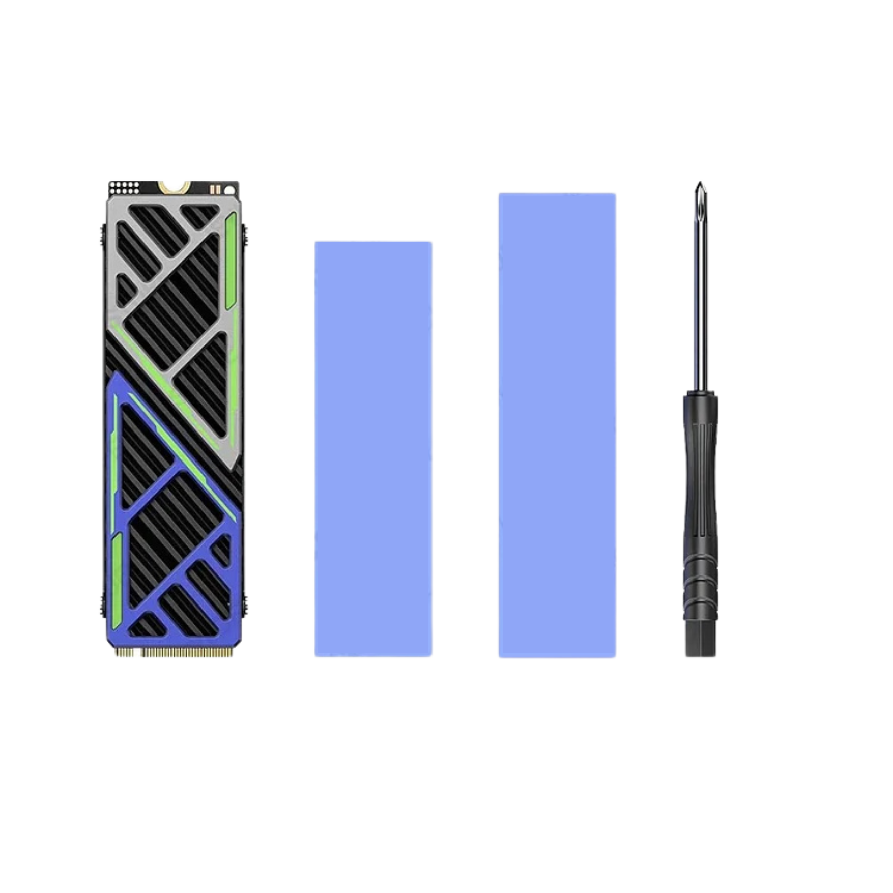 JEYI Dazzcold M.2 SSD Heatsink 2280 NVME NGFF Radiator Magnesium Aluminum Alloy PC Efficient Cooler with Thermal Silicone Pad