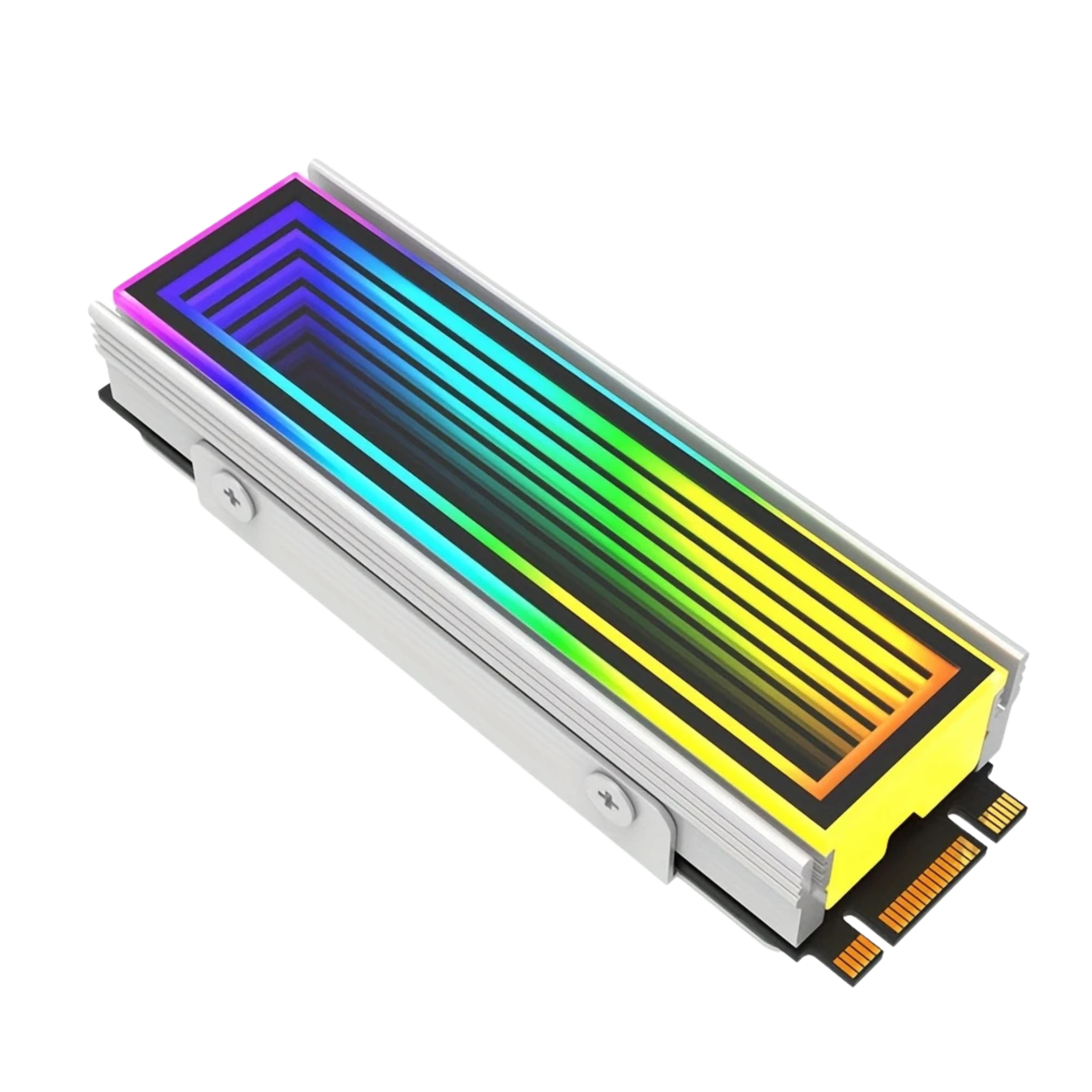 High-Performance Aluminum ARGB M.2 SSD Cooler