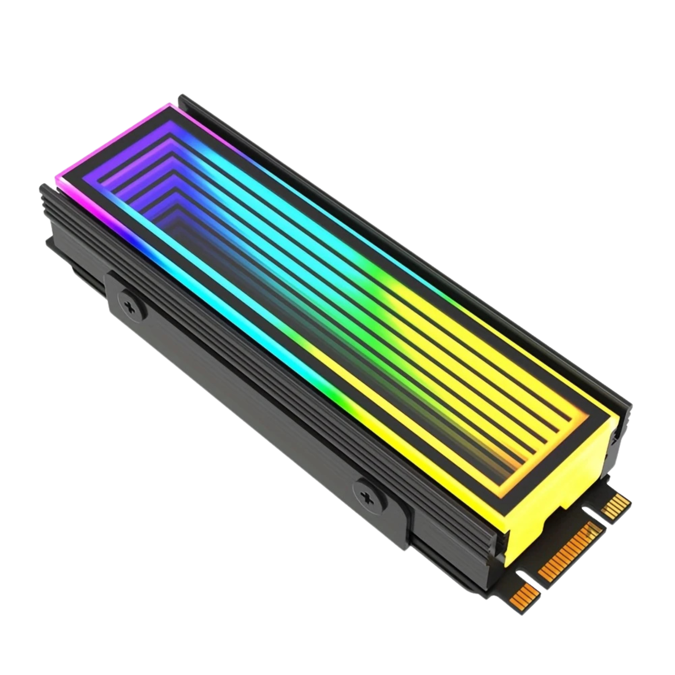 High-Performance Aluminum ARGB M.2 SSD Cooler