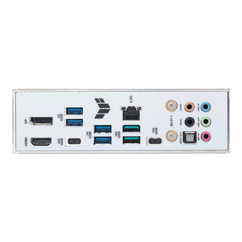 ASUS TUF Gaming Z790-BTF WIFI LGA 1700 ATX Intel Motherboard, Intel Z790 Chipset, 4x DDR5 DIMM Slots, 192GB Max Memory, 4x M.2 Slots, Intel Wi-Fi 7 & Bluetooth v5.4, White/Black