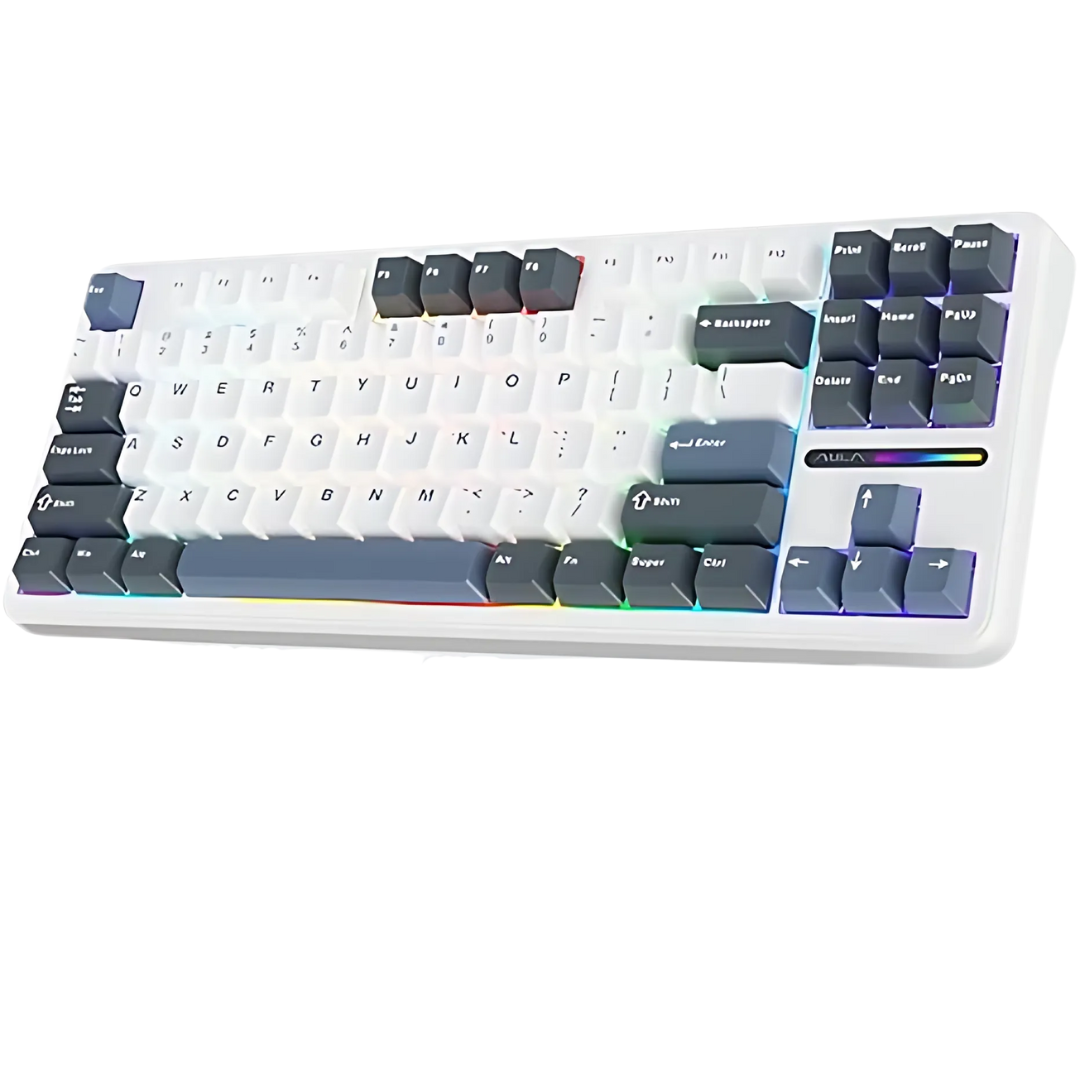 Aula 87 Keys RGB 80% Mechanical Gaming Keyboard Tri-Mode Nimbus V3 Switch F87 Pro