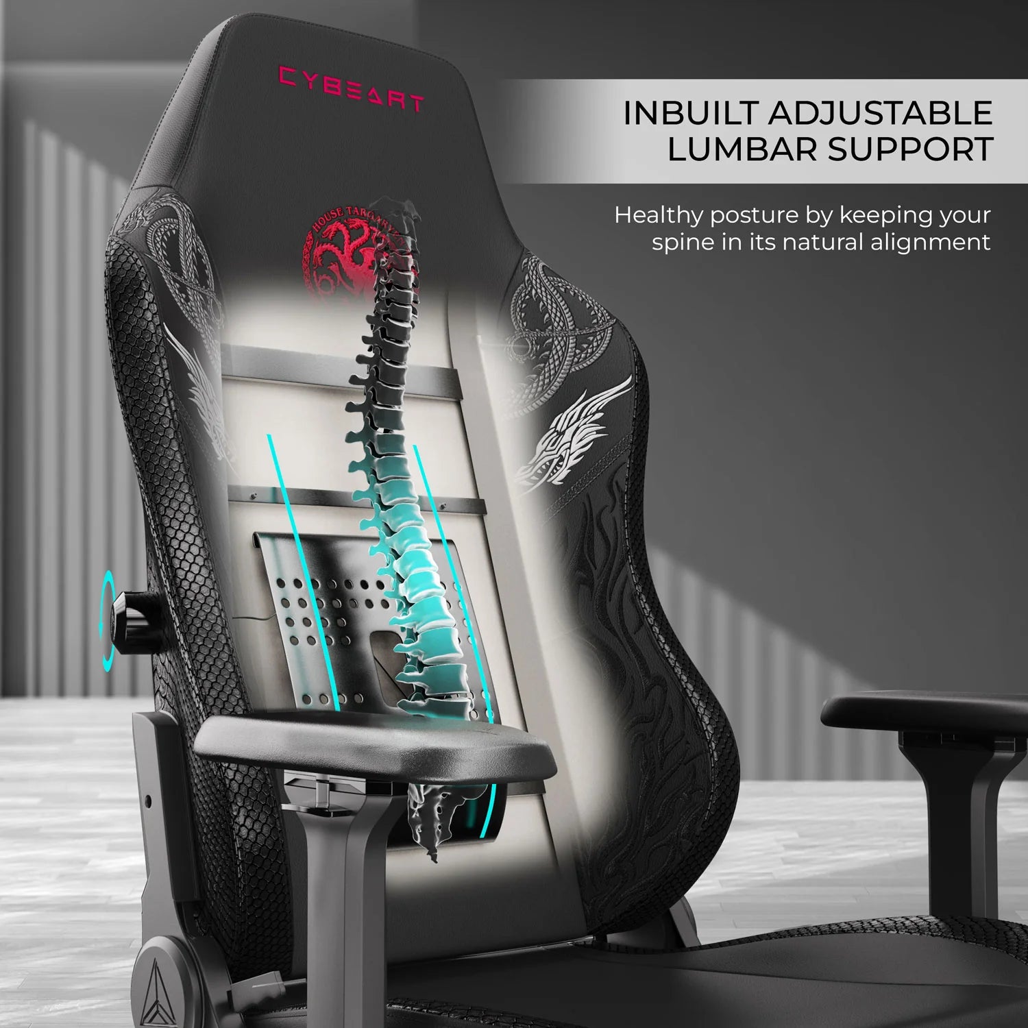 Cybeart House Targaryen Gaming Chair