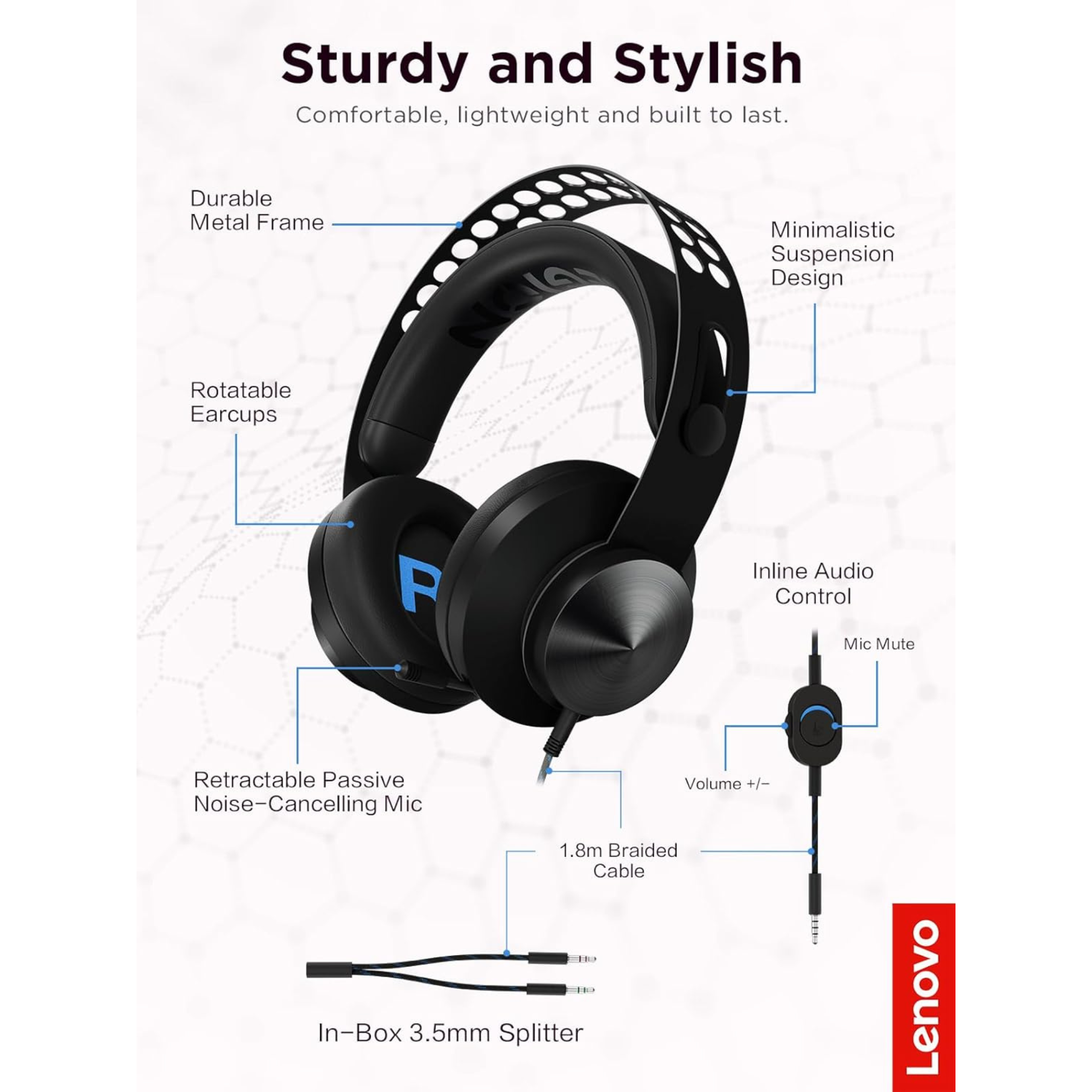 Lenovo Legion H300 Stereo Gaming Headset