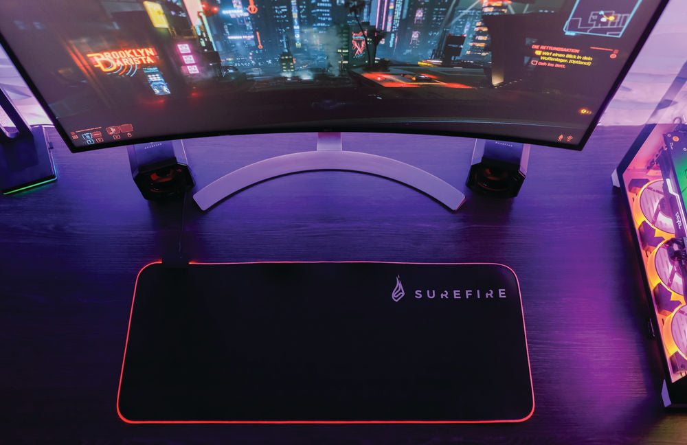 SureFire Silent Flight RGB-680 Gaming Mouse Pad