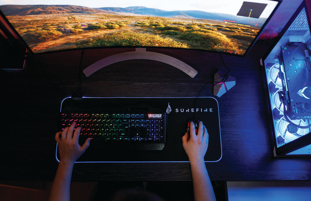 SureFire Silent Flight RGB-680 Gaming Mouse Pad