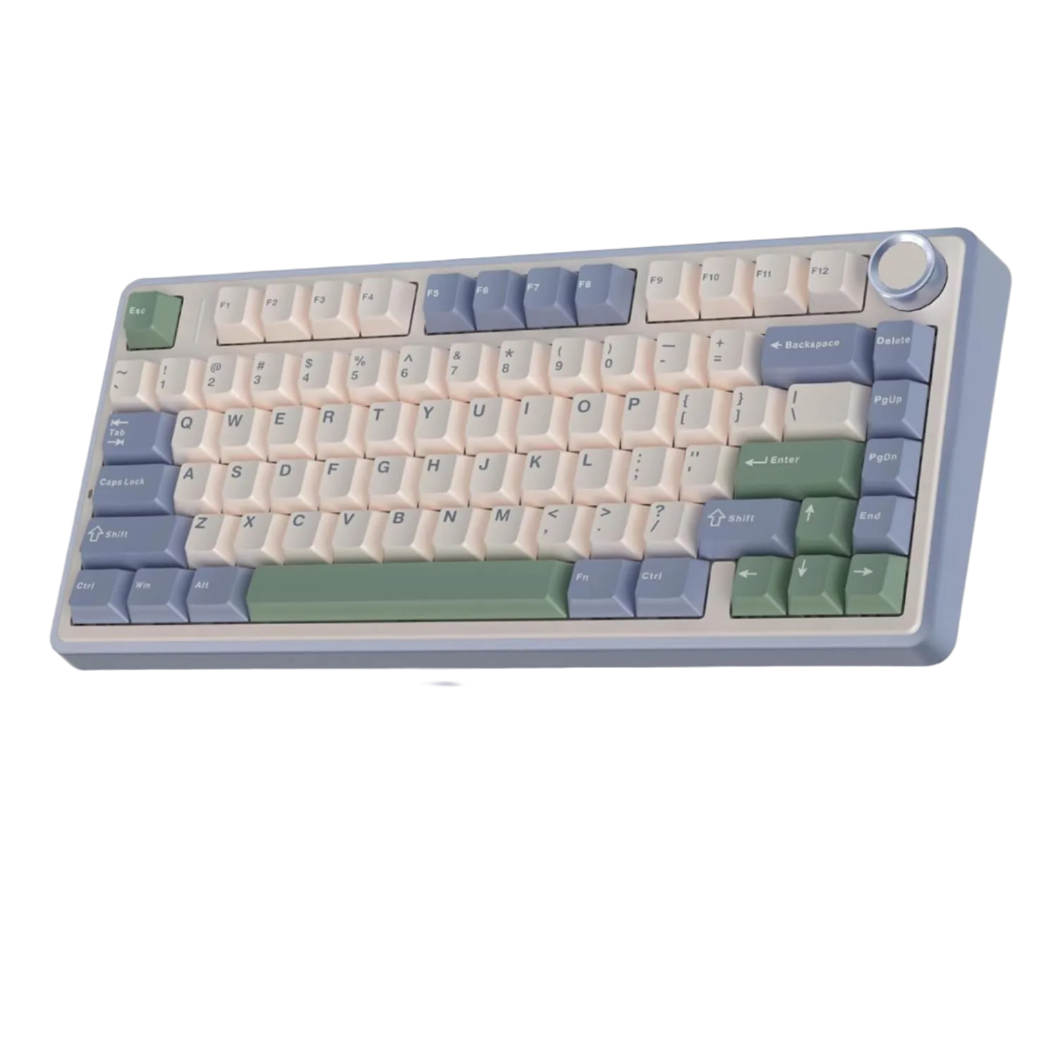 Aula 75 Keys RGB 75% Mechanical Gaming Keyboard Tri-Mode Knob V3 Grey Switch F75 Enchanted Garden