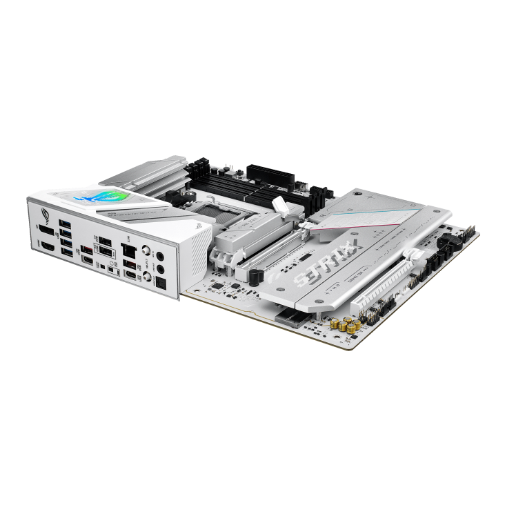 ASUS ROG Strix B850-A GAMING WIFI AM5 ATX Motherboard, AMD B850 Chipset, 4x DIMM DDR5 Slots, Up to 192GB Max Memory, 1x PCIe 5.0 x16 SafeSlot, 4x M.2 Slots, WiFi & BT, White