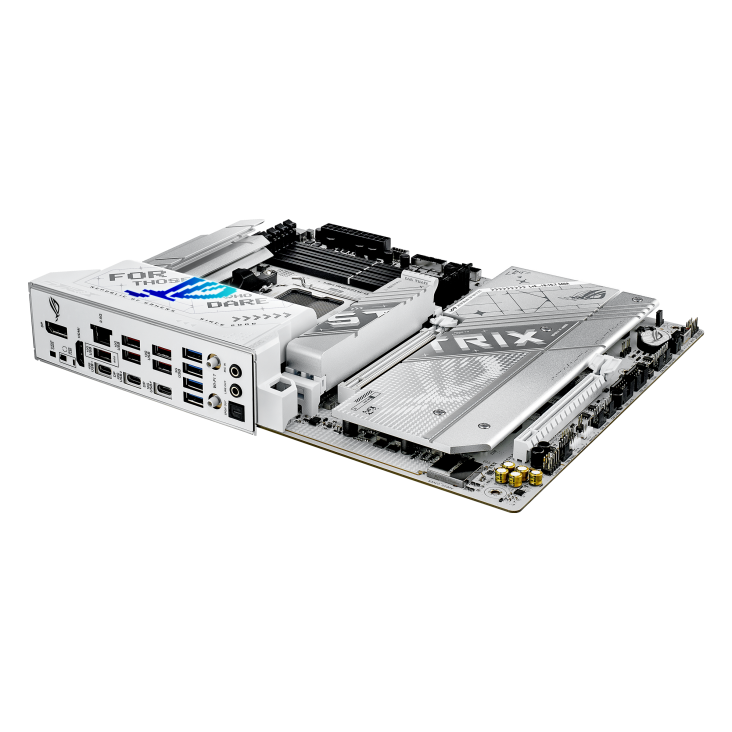 ASUS ROG STRIX X870-A GAMING WIFI ATX Motherboard, AMD X870 Chipset, 4x DIMM DDR5 Slots, 192GB Max Memory, 4x M.2 Slots, 1x PCIe 5.0, 1x PCIe 4.0, HDMI Port, DisplayPort