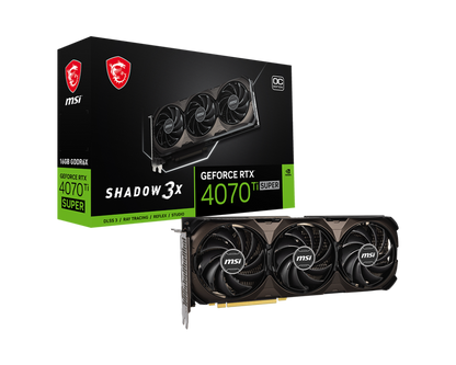 MSI GeForce RTX 4070 Ti SUPER Shadow 3X OC 12GB GDDR6X