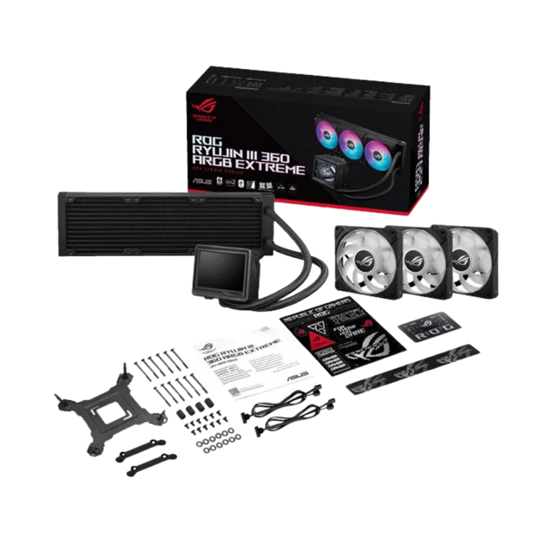 ASUS ROG Ryujin III 360 ARGB Extreme AIO Liquid CPU Cooler - Black