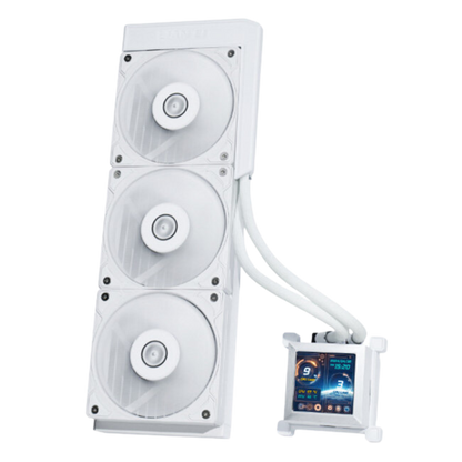 Lian Li Hydroshift LCD 360TL AIO CPU Liquid Cooler - White