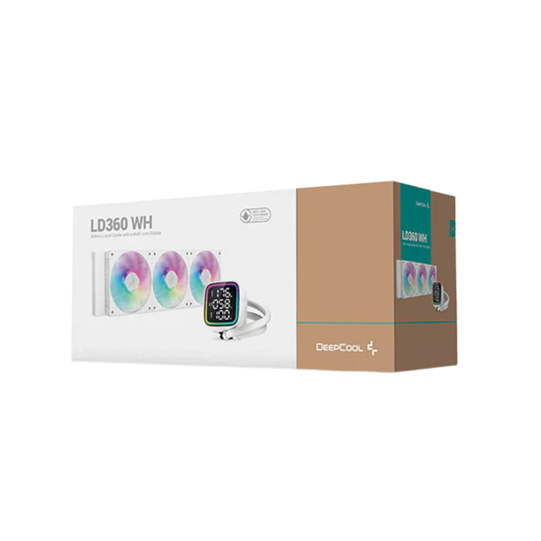 Deepcool LD360 DIGITAL A-RGB LED Digital Display AIO Liquid Cooler - White