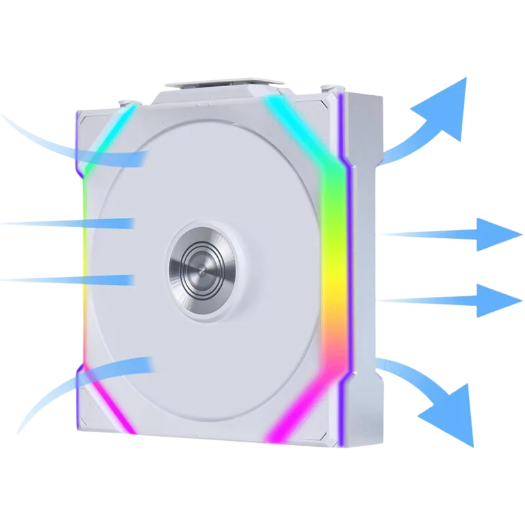 Lian Li 120mm UNI FAN SL Wireless ARGB Triple Pack Fan - White