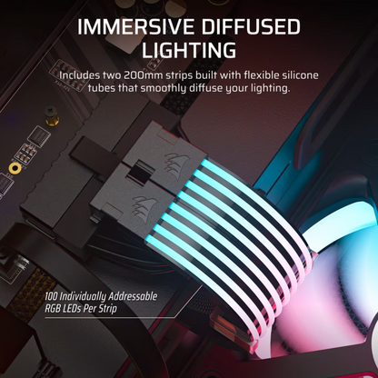 CORSHAIR ARGB PSU Cable Strips 2x 4 Strips