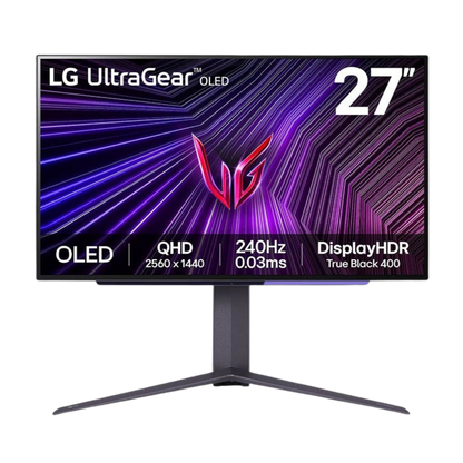 LG 27" 27GS95QE-B Flat QHD Monitor OLED panel 240Hz- DP, HDMI