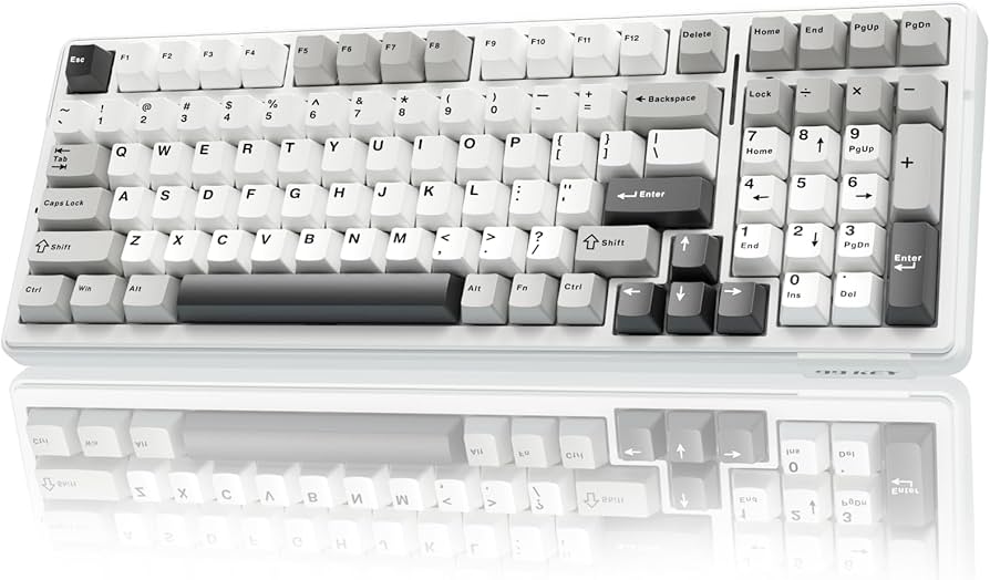 Aula 99 Keys RGB 98% Mechanical Gaming Keyboard Tri-Mode Walvis Sea Switch F99 Contrast Slate