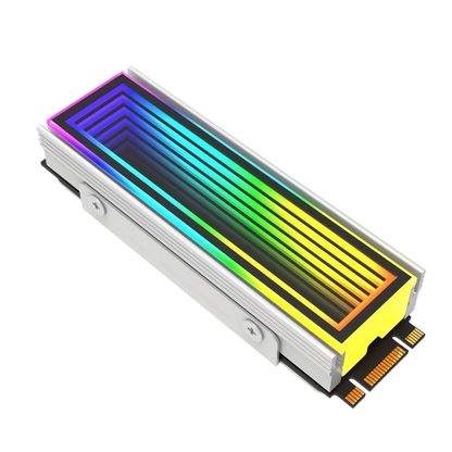 High-Performance Aluminum ARGB M.2 SSD Cooler