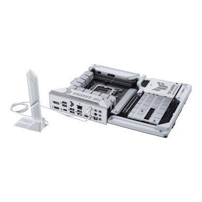 ASUS TUF Gaming Z790-BTF WIFI LGA 1700 ATX Intel Motherboard, Intel Z790 Chipset, 4x DDR5 DIMM Slots, 192GB Max Memory, 4x M.2 Slots, Intel Wi-Fi 7 & Bluetooth v5.4, White/Black
