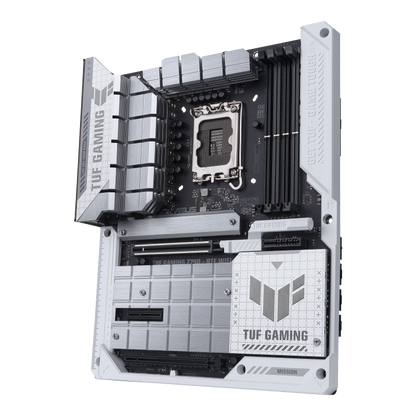 ASUS TUF Gaming Z790-BTF WIFI LGA 1700 ATX Intel Motherboard, Intel Z790 Chipset, 4x DDR5 DIMM Slots, 192GB Max Memory, 4x M.2 Slots, Intel Wi-Fi 7 & Bluetooth v5.4, White/Black