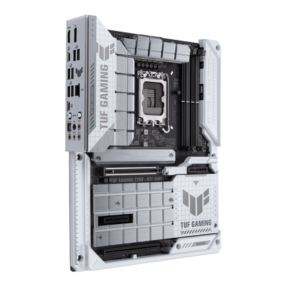 ASUS TUF Gaming Z790-BTF WIFI LGA 1700 ATX Intel Motherboard, Intel Z790 Chipset, 4x DDR5 DIMM Slots, 192GB Max Memory, 4x M.2 Slots, Intel Wi-Fi 7 & Bluetooth v5.4, White/Black
