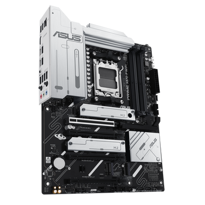 ASUS PRIME X870-P WIFI ATX Motherboard, AMD X870 Chipset, 4x DIMM DDR5 Slots, 192GB Max Memory, Realtek 2.5Gb Ethernet, 4x M.2 Slots, 1x PCIe 5.0, 3x PCIe 4.0 x16, BT 5.4, HDMI