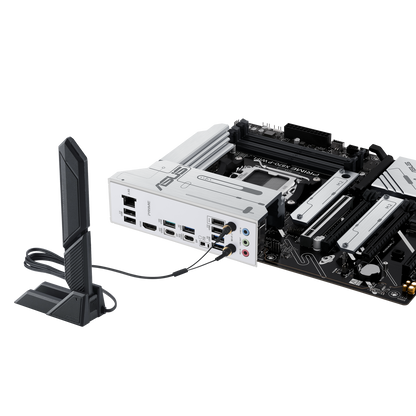 ASUS PRIME X870-P WIFI ATX Motherboard, AMD X870 Chipset, 4x DIMM DDR5 Slots, 192GB Max Memory, Realtek 2.5Gb Ethernet, 4x M.2 Slots, 1x PCIe 5.0, 3x PCIe 4.0 x16, BT 5.4, HDMI
