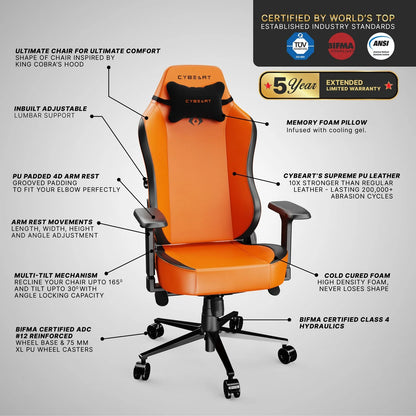 Cybeart Apex Series - Arancio Gaming Chair