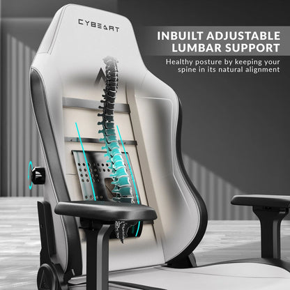 Cybeart Apex Series - Arctic White Gaming Chair