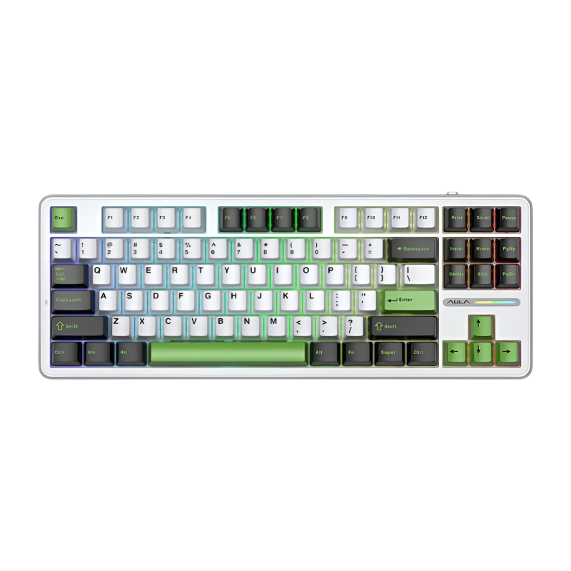 Aula 87 Keys RGB 80% Mechanical Gaming Keyboard Tri-Mode Nimbus V3 Switch F87 Pro