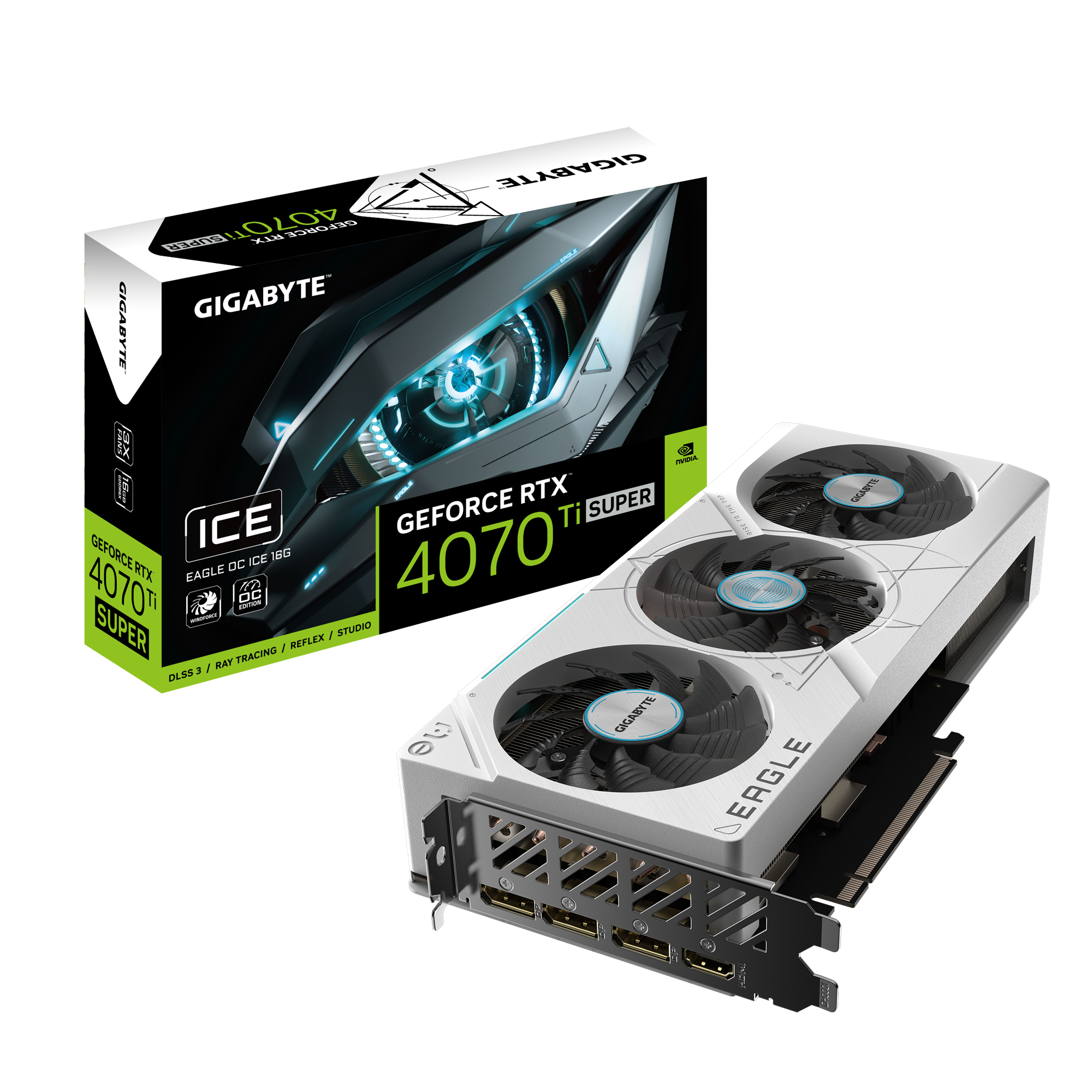 GIGABYTE NVIDIA GeForce RTX 4070 Ti SUPER EAGLE OC ICE 16GB GDDR6X