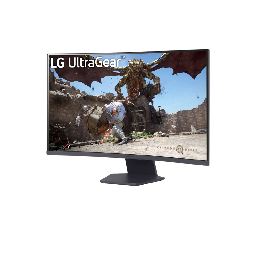 LG 32" 32GS60QC-B.AMAQ Curve QHD Monitor VA panel 180Hz- DP,HDMI