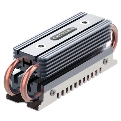 M.2 Heat Sink, Dual Copper Pipes, Double Aluminum Fins