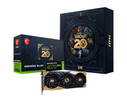 MSI GeForce RTX 4070 SUPER GAMING SLIM World of Warcraft 12GB GDDR6X