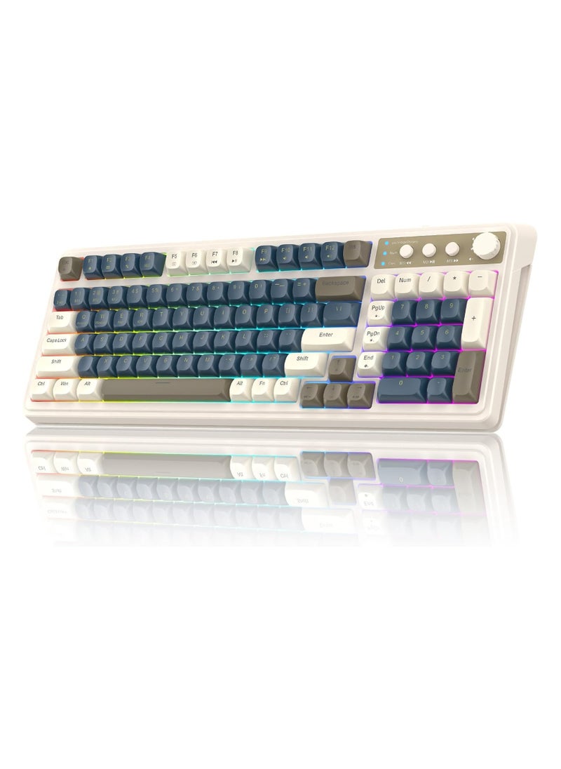 Aula 99 Keys Wireless RGB Gasket 99% Mechanical Gaming Keyboard Tri-Mode S99