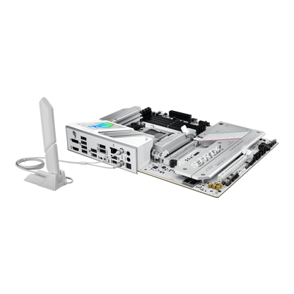 ASUS ROG Strix B850-A GAMING WIFI AM5 ATX Motherboard, AMD B850 Chipset, 4x DIMM DDR5 Slots, Up to 192GB Max Memory, 1x PCIe 5.0 x16 SafeSlot, 4x M.2 Slots, WiFi & BT, White