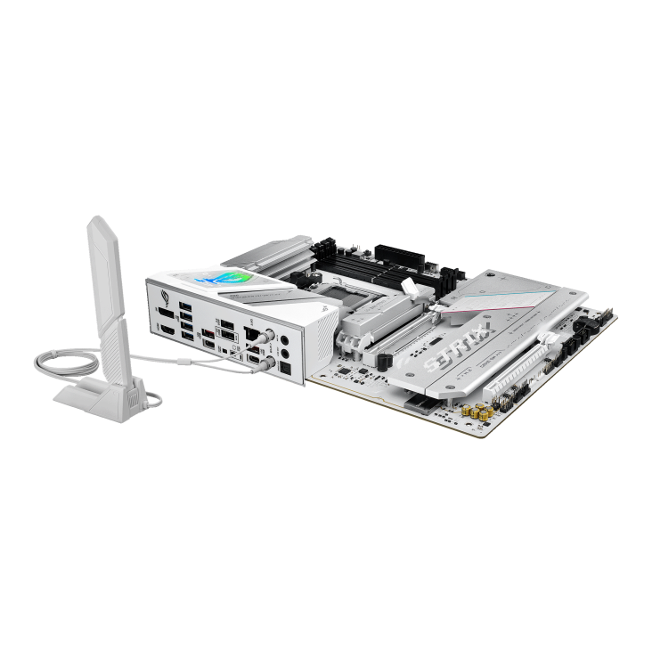 ASUS ROG Strix B850-A GAMING WIFI AM5 ATX Motherboard, AMD B850 Chipset, 4x DIMM DDR5 Slots, Up to 192GB Max Memory, 1x PCIe 5.0 x16 SafeSlot, 4x M.2 Slots, WiFi & BT, White
