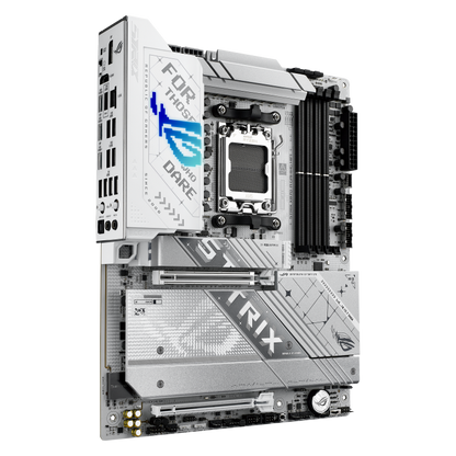 ASUS ROG STRIX X870-A GAMING WIFI ATX Motherboard, AMD X870 Chipset, 4x DIMM DDR5 Slots, 192GB Max Memory, 4x M.2 Slots, 1x PCIe 5.0, 1x PCIe 4.0, HDMI Port, DisplayPort