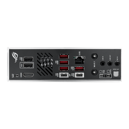 ASUS ROG Strix B850-I Gaming WiFi AM5 Mini-ITX Motherboard, AMD B850 Chipset, 2x DIMM DDR5 Slots, Up to 96GB Max Memory, 1x PCIe 5.0 x16, 2x M.2 Slots, WiFi & BT Connectivity