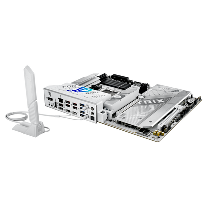 ASUS ROG STRIX X870-A GAMING WIFI ATX Motherboard, AMD X870 Chipset, 4x DIMM DDR5 Slots, 192GB Max Memory, 4x M.2 Slots, 1x PCIe 5.0, 1x PCIe 4.0, HDMI Port, DisplayPort